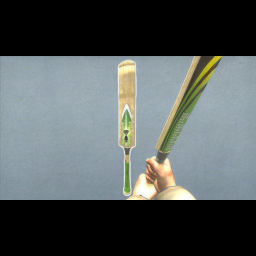 Cricket Bat - Green and Gold