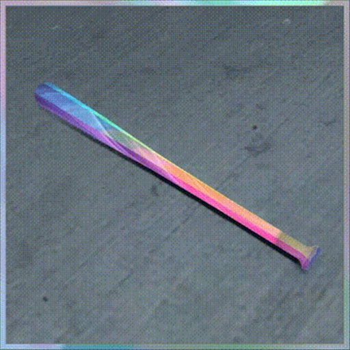 Baseball Bat - Holographic Rainbow